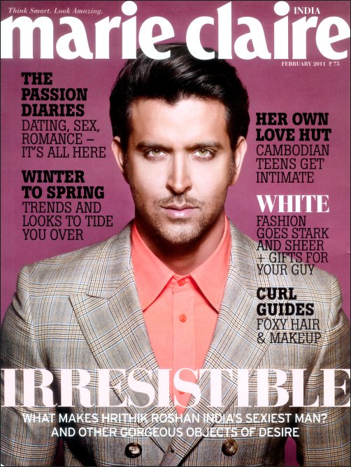 Hrithik Roshan does it in style and elan for Marie Claire