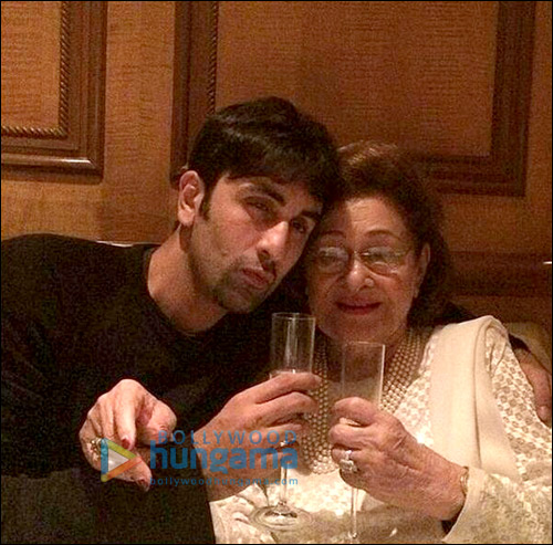 Check out: Ranbir with his grandmom Krishna Raj Kapoor