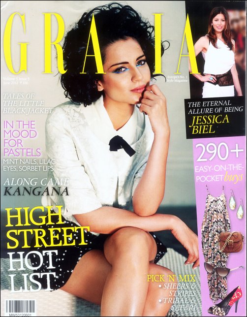 Kangna shimmers on cover of Grazia