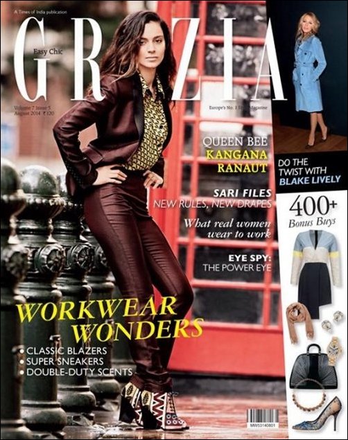 Check out: Kangna Ranaut on the cover of Grazia