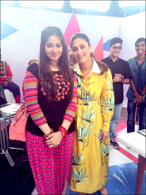 Kareena Kapoor Khan meets a fan from Burma Kareena Kapoor Khan meets a fan from Burma