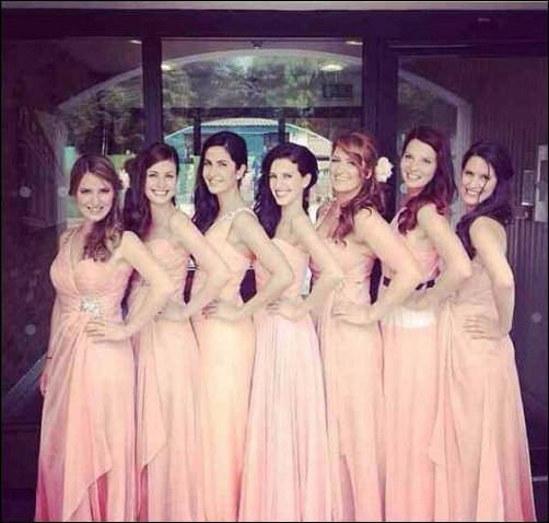 Check out: Katrina as bridesmaid at sister’s wedding