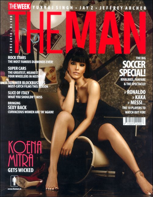 Koena’s sultry self on cover of The Man