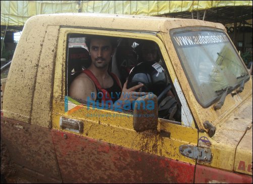 Kunal Kapoor spotted at car rally race