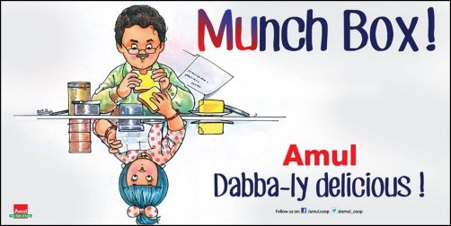 Check out: The Lunchbox poster by Amul