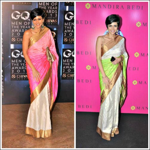 Mandira Bedi repeats her sari