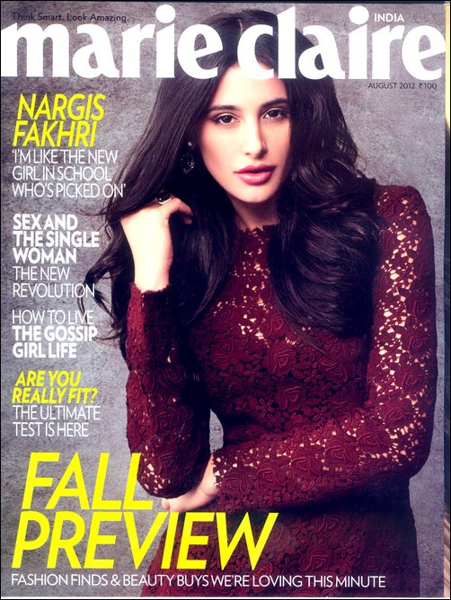 Nargis Fakhri and her confessions in Marie Claire