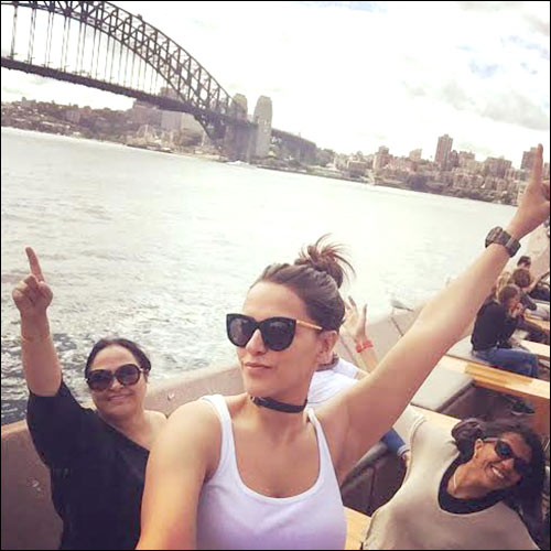 neha dhupia vacations with her family in australia 2