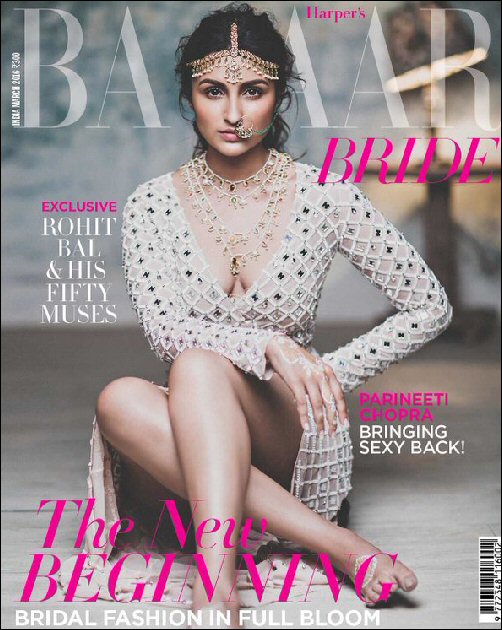 check out parineeti chopra as the march bride on harpers bazaar bride india 2