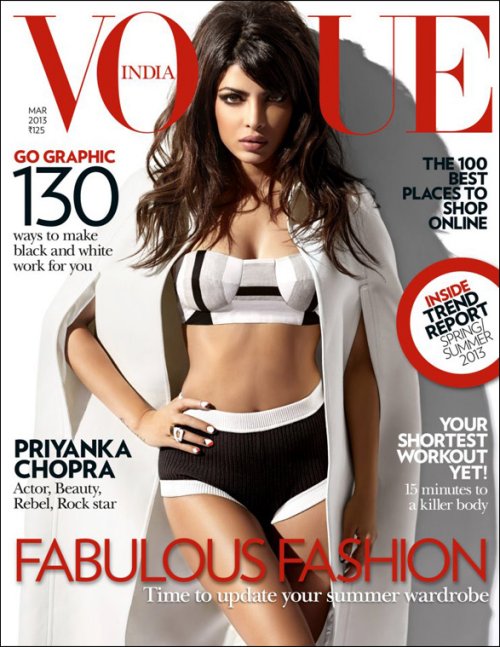Priyanka shows her sexy side in Vogue