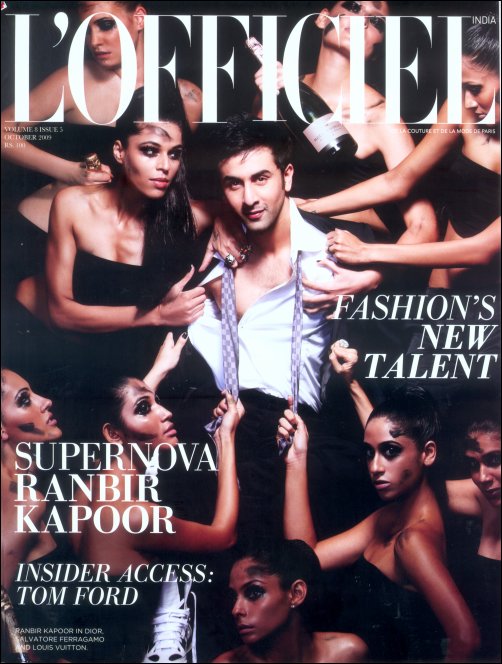 Ranbir Kapoor on L’Officiel cover this month