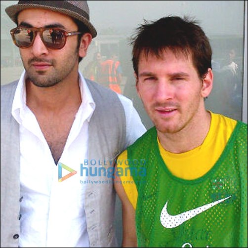 Bollywood’s Rockstar Ranbir Kapoor meets Soccer star Messi