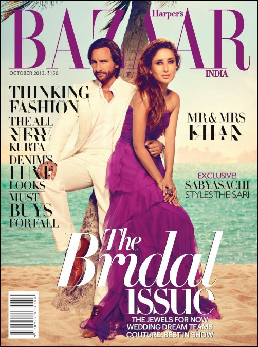 Saif, Kareena on Harper’s Bazaar cover