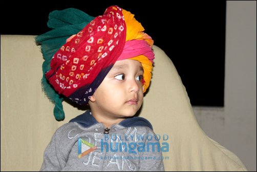 Sanjay Dutt’s son wears Rajasthani turban