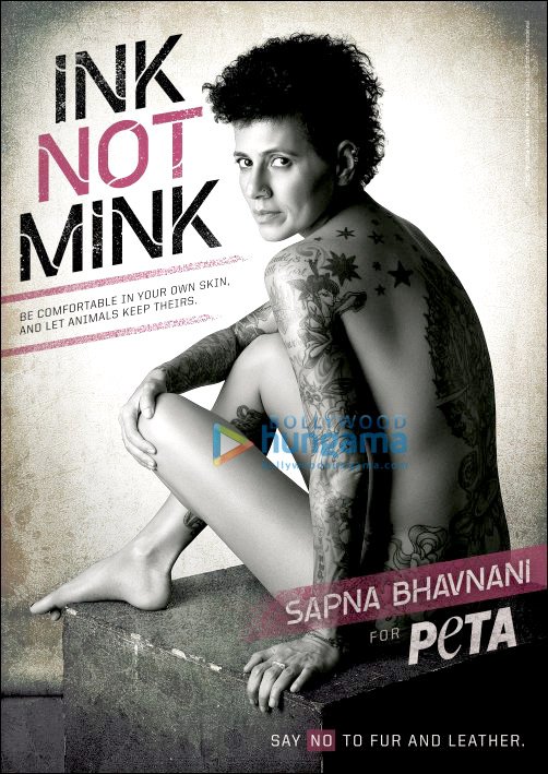 Sapna Bhavnani goes nude for PETA