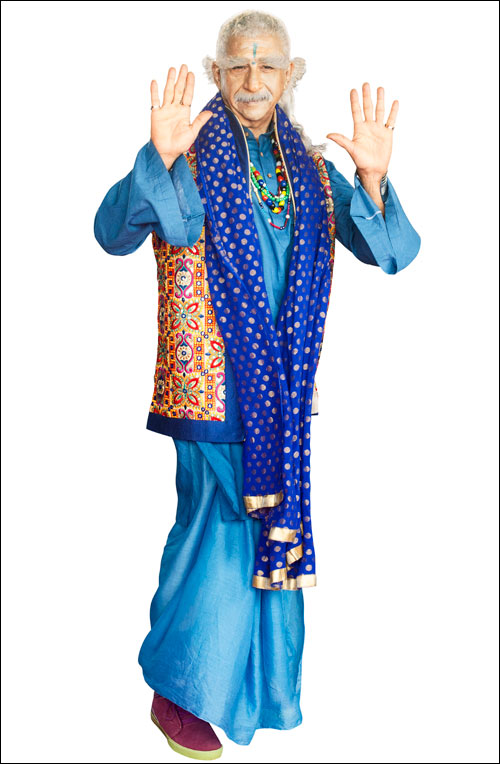 Check out:  Naseeruddin Shah as Neelanand Baba in Dharam Sankat Mein