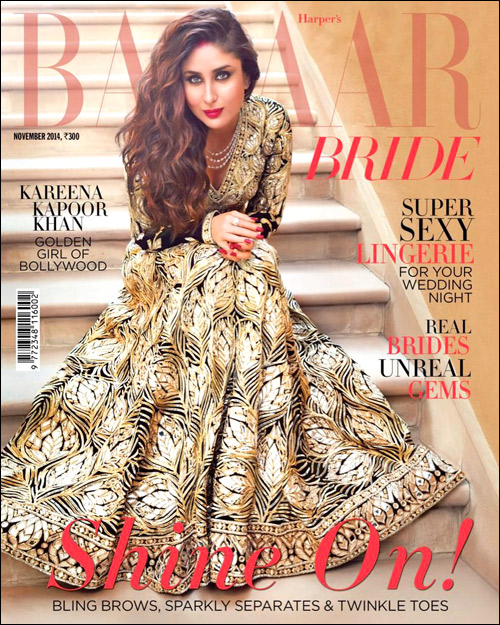 Check out: Kareena Kapoor on the cover of Bazaar Bride
