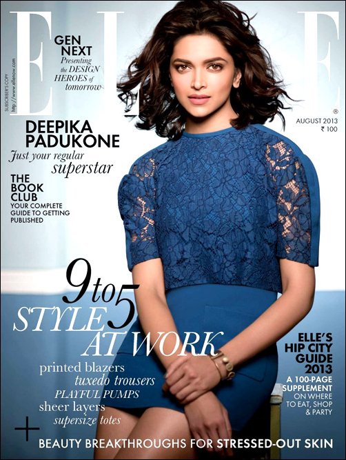 Check out: Deepika Padukone on the cover of Elle