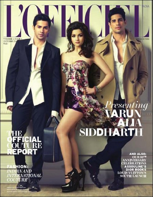 SOTY’s trio shines on L’Officiel cover