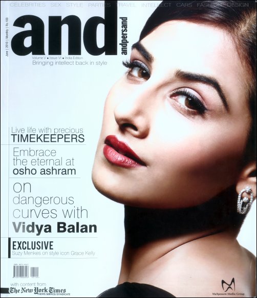 Vidya’s seductive looks on cover of ‘andpersand’ magazine