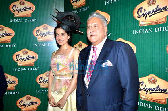 kangna ranaut vijay mallya at mcdowell signature indian derby 2015 4
