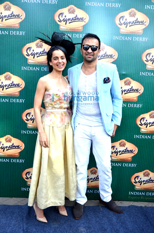 kangna ranaut vijay mallya at mcdowell signature indian derby 2015 3