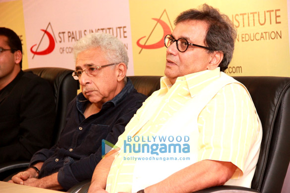 naseeruddin shah subhash ghai at the launch of stpaulsice com 4