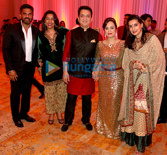 celebs grace rahul thackeray dr aditi thackerays reception 5