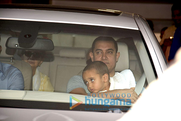 aamir khan leaves with azad for hilton shilim to celebrate his birthday 9