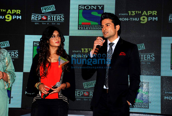 rajeev khandelwal graces the launch of sonys show reporters 3