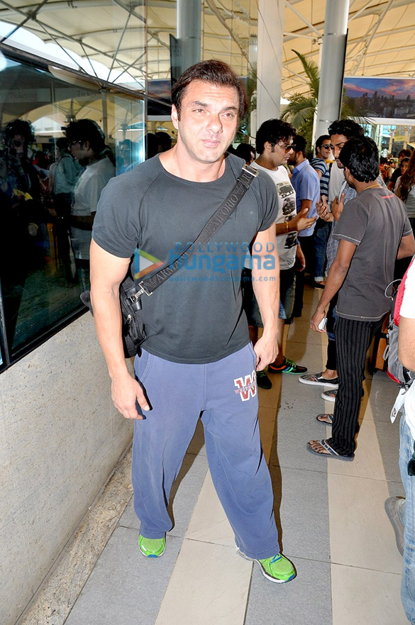 celebs snapped leaving for goa for the launch of planet hollywood 9