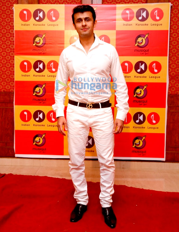 sonu nigam suresh wadkar at the launch of indian karaoke league 5