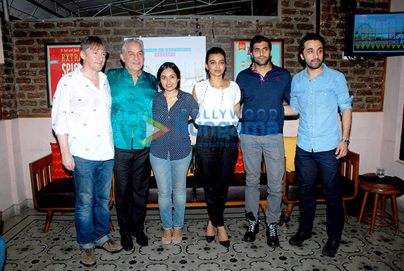 siddhant kapoor radhika apte akshay oberoi grace the launch of bombairiya 2