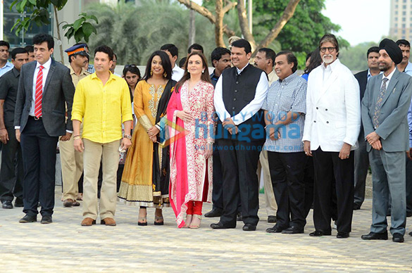 the bachchans ranbir john sachin tendulkar at the launch of jio garden by reliance 10