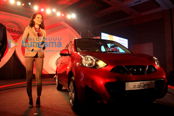 kangna ranaut unveils nissans new micra car 4
