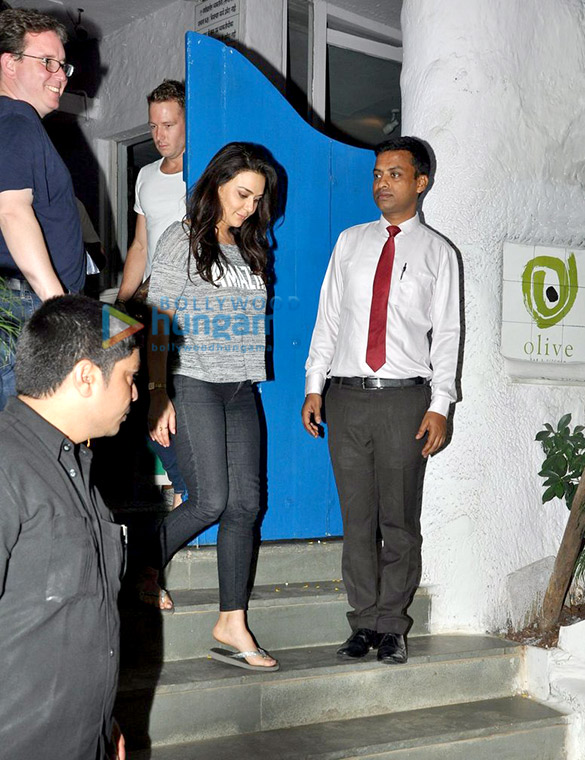 preity zinta snapped with david miller post dinner at olive 6