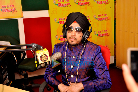 mika singh at radio mirchi 98 3 fms studio for launching their online radio channel yo punjabi mirchi 3