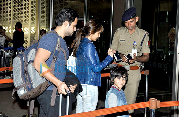 emraan hashmi snapped with family at international airport terminal 8