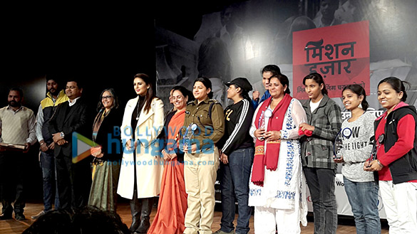 huma qureshi attends the closure event of mission hazaar initiative in rohtak 7
