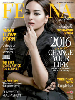 Sonakshi Sinha On The Cover Of Femina, Jan 2016