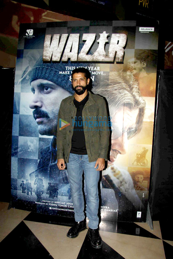 special screening of wazir at pvr juhu 3