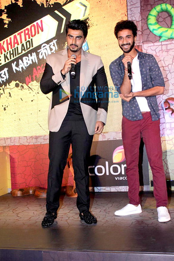 arjun kapoor attends the launch of the show khatron ke khiladi 6