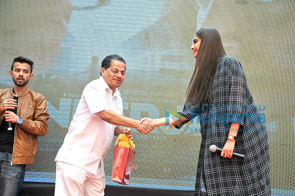 sonam kapoor launches the first song from the film neerja at the pillai group of institutions 3
