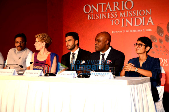 ranveer singh and kiran rao grace the filmcity toronto canada mou signing event 3