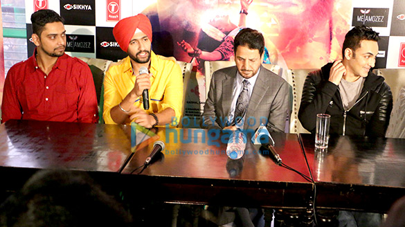 cast of the film zubaan launch the track ajj sanu oh mileya in ludhiana 3