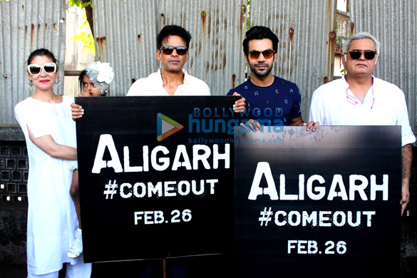 cast of aligarh at the protest march with college students 2