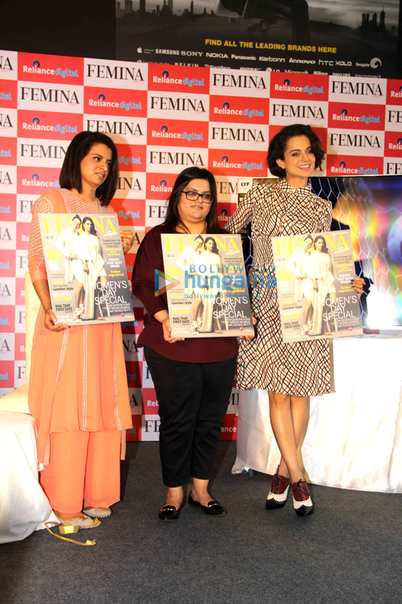 kangna ranaut her sister rangoli launch feminas latest issue 2