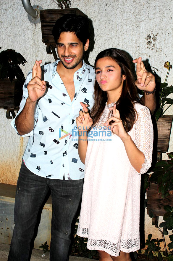 sidharth malhotra alia bhatt host a special screening of kapoor sons at sunny super sound 5