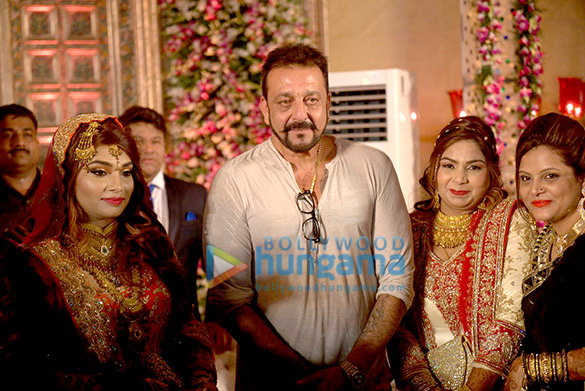 sanjay dutt snapped at politicians wedding reception 2