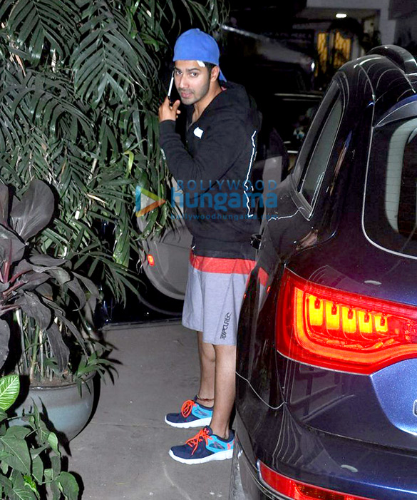 varun dhawan snapped post a dubbing session at sunny super sound 5